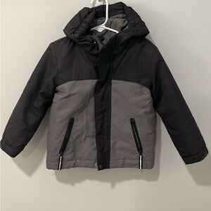 Cat & Jack Black and Gray Puffer Jacket